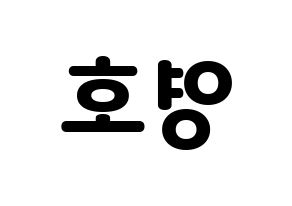 KPOP idol NCT  쟈니 (Suh Young-ho, Johnny) Printable Hangul name fan sign & fan board resources Reversed