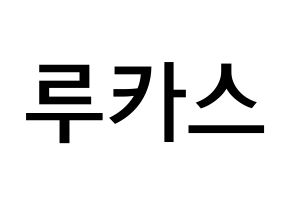KPOP idol NCT  루카스 (Wong Juk-Hei, Lucas) Printable Hangul name Fansign Fanboard resources for concert Normal
