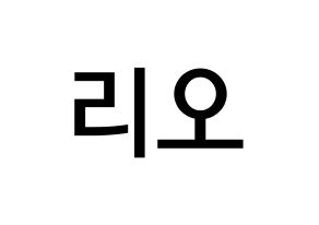 KPOP idol NiziU  리오 (Hanabashi Rio, Rio) Printable Hangul name Fansign Fanboard resources for concert Normal