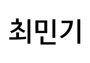 KPOP idol NU'EST  렌 (Choi Min-gi, REN) Printable Hangul name Fansign Fanboard resources for concert Normal