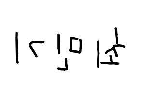 KPOP idol NU'EST  렌 (Choi Min-gi, REN) Printable Hangul name fan sign, fanboard resources for concert Reversed