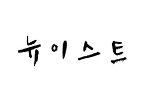 KPOP idol NU'EST Printable Hangul fan sign & concert board resources Normal