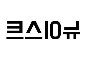KPOP idol NU'EST Printable Hangul Fansign concert board resources Reversed