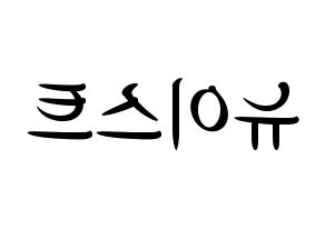 KPOP idol NU'EST Printable Hangul fan sign, concert board resources for light sticks Reversed