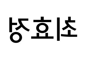KPOP idol OH MY GIRL  효정 (Choi Hyo-jung, Hyojung) Printable Hangul name Fansign Fanboard resources for concert Reversed