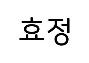 KPOP idol OH MY GIRL  효정 (Choi Hyo-jung, Hyojung) Printable Hangul name Fansign Fanboard resources for concert Normal