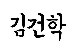 KPOP idol ONEUS  이도 (Kim Gun-hak, Leedo) Printable Hangul name fan sign, fanboard resources for concert Normal