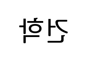 KPOP idol ONEUS  이도 (Kim Gun-hak, Leedo) Printable Hangul name fan sign, fanboard resources for LED Reversed