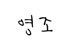 KPOP idol ONEUS  레이븐 (Kim Young-jo, Ravn) Printable Hangul name fan sign, fanboard resources for LED Normal