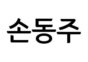 KPOP idol ONEUS  시온 (Son Dong-ju, Xion) Printable Hangul name fan sign, fanboard resources for concert Normal