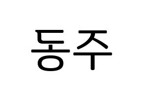KPOP idol ONEUS  시온 (Son Dong-ju, Xion) Printable Hangul name fan sign, fanboard resources for LED Normal