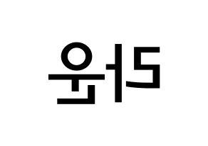 KPOP idol ONF  라운 (Kim Min-seok, Laun) Printable Hangul name Fansign Fanboard resources for concert Reversed