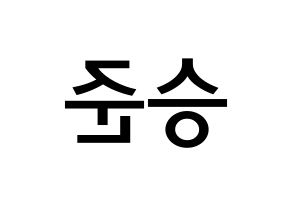 KPOP idol ONF  제이어스 (Lee Seung-joon, J-US) Printable Hangul name Fansign Fanboard resources for concert Reversed