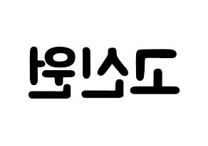KPOP idol PENTAGON  신원 (Ko Shin-won, Shinwon) Printable Hangul name fan sign & fan board resources Reversed
