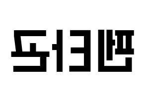 KPOP idol PENTAGON Printable Hangul Fansign concert board resources Reversed