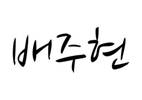KPOP idol Red Velvet  아이린 (Bae Joo-hyun, Irene) Printable Hangul name fan sign, fanboard resources for concert Normal