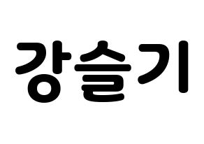 KPOP idol Red Velvet  슬기 (Kang Seul-gi, Seulgi) Printable Hangul name fan sign & fan board resources Normal