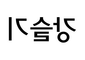 KPOP idol Red Velvet  슬기 (Kang Seul-gi, Seulgi) Printable Hangul name Fansign Fanboard resources for concert Reversed