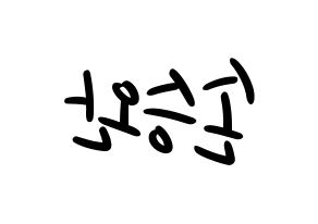 KPOP idol Red Velvet  웬디 (Son Seung-wan, Wendy) Printable Hangul name fan sign, fanboard resources for LED Reversed