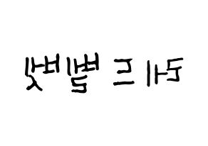 KPOP idol Red Velvet Printable Hangul fan sign & fan board resources Reversed