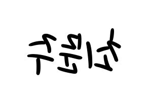 KPOP idol S.I.S  가을 (Choi Moon-joo, Gaeul) Printable Hangul name fan sign, fanboard resources for LED Reversed