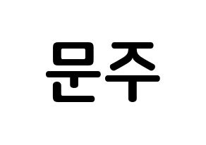 KPOP idol S.I.S  가을 (Choi Moon-joo, Gaeul) Printable Hangul name fan sign, fanboard resources for concert Normal