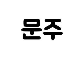 KPOP idol S.I.S  가을 (Choi Moon-joo, Gaeul) Printable Hangul name fan sign & fan board resources Normal