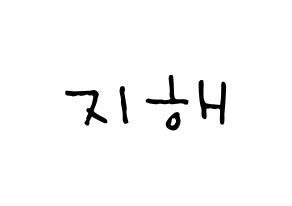 KPOP idol S.I.S  지해 (Kim Ji-hae, J-Sun) Printable Hangul name Fansign Fanboard resources for concert Normal