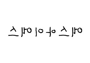 KPOP idol S.I.S Printable Hangul fan sign & fan board resources Reversed