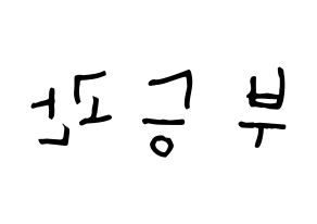 KPOP idol SEVENTEEN  승관 (Boo Seung-kwan, SEUNGKWAN) Printable Hangul name Fansign Fanboard resources for concert Reversed
