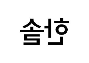 KPOP idol SEVENTEEN  버논 (Choi Han-sol, VERNON) Printable Hangul name Fansign Fanboard resources for concert Reversed