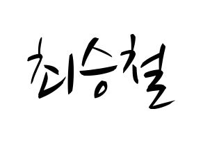 KPOP idol SEVENTEEN  에스쿱스 (Choi Sung-cheol, S.COUPS) Printable Hangul name fan sign, fanboard resources for concert Normal