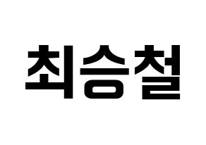 KPOP idol SEVENTEEN  에스쿱스 (Choi Sung-cheol, S.COUPS) Printable Hangul name fan sign, fanboard resources for concert Normal