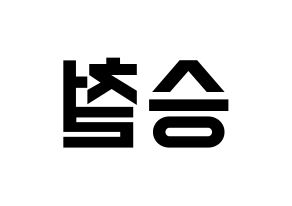 KPOP idol SEVENTEEN  에스쿱스 (Choi Sung-cheol, S.COUPS) Printable Hangul name fan sign, fanboard resources for light sticks Reversed