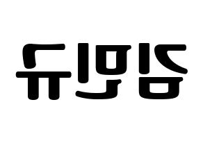 KPOP idol SEVENTEEN  민규 (Kim Min-gyu, MINGYU) Printable Hangul name fan sign, fanboard resources for light sticks Reversed