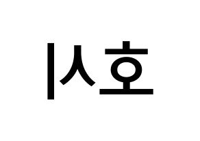 KPOP idol SEVENTEEN  호시 (Kwon Soon-young, HOSHI) Printable Hangul name Fansign Fanboard resources for concert Reversed