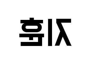 KPOP idol SEVENTEEN  우지 (Lee Ji-hoon, WOOZI) Printable Hangul name fan sign, fanboard resources for light sticks Reversed