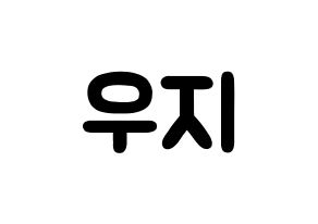 KPOP idol SEVENTEEN  우지 (Lee Ji-hoon, WOOZI) Printable Hangul name fan sign & fan board resources Normal