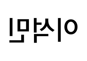 KPOP idol SEVENTEEN  도겸 (Lee Seok-min, DK) Printable Hangul name Fansign Fanboard resources for concert Reversed