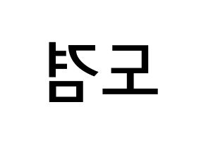 KPOP idol SEVENTEEN  도겸 (Lee Seok-min, DK) Printable Hangul name Fansign Fanboard resources for concert Reversed