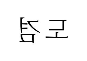 KPOP idol SEVENTEEN  도겸 (Lee Seok-min, DK) Printable Hangul name fan sign & fan board resources Reversed
