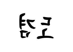 KPOP idol SEVENTEEN  도겸 (Lee Seok-min, DK) Printable Hangul name fan sign, fanboard resources for concert Reversed