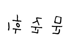 KPOP idol SEVENTEEN  준 (Moon Jun-hwi, JUN) Printable Hangul name Fansign Fanboard resources for concert Reversed