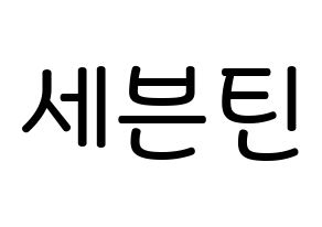 KPOP idol SEVENTEEN Printable Hangul Fansign Fanboard resources Normal