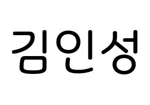 KPOP idol SF9  인성 (Kim In-seong, Inseong) Printable Hangul name Fansign Fanboard resources for concert Normal