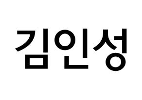 KPOP idol SF9  인성 (Kim In-seong, Inseong) Printable Hangul name Fansign Fanboard resources for concert Normal