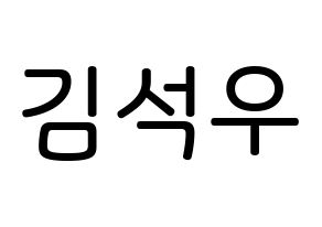 KPOP idol SF9  로운 (Kim Seok-woo, Rowoon) Printable Hangul name Fansign Fanboard resources for concert Normal