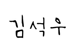 KPOP idol SF9  로운 (Kim Seok-woo, Rowoon) Printable Hangul name fan sign, fanboard resources for LED Normal