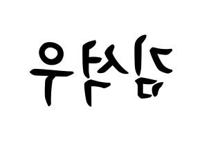 KPOP idol SF9  로운 (Kim Seok-woo, Rowoon) Printable Hangul name fan sign, fanboard resources for concert Reversed
