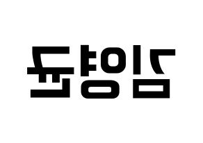 KPOP idol SF9  휘영 (Kim Young-kyun, Hwiyoung) Printable Hangul name fan sign, fanboard resources for concert Reversed